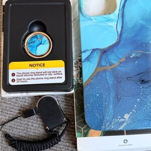 Blue Marble 13 Pro Phone Case with Ring Stand